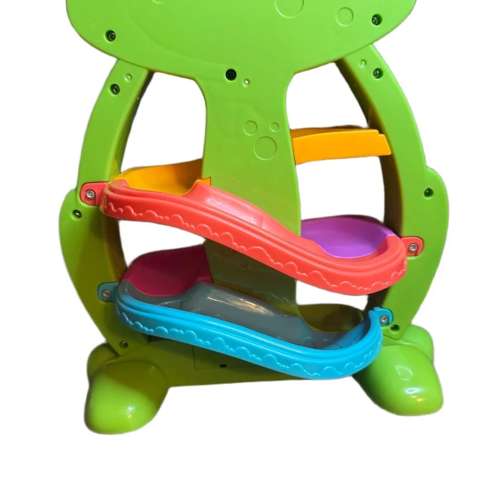 Playskool Feed Me Froggy Ball Ramp Toddler Toy Green Hasbro A7378 with 3 Balls